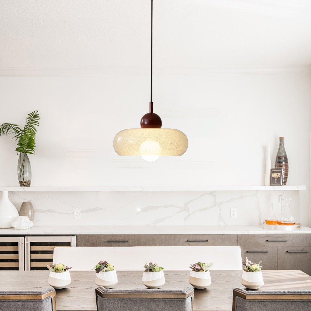 Modern Minimalist Red Iron Pendant Lights For Living Room