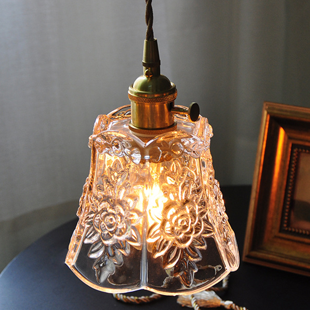 Elegant Simple Glass Living Room Pendant Light