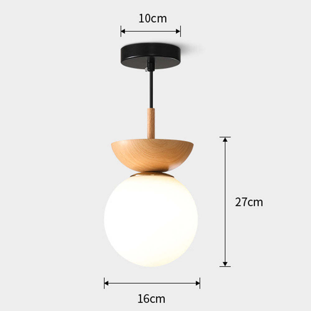 Contemporary Wood Pendant Light