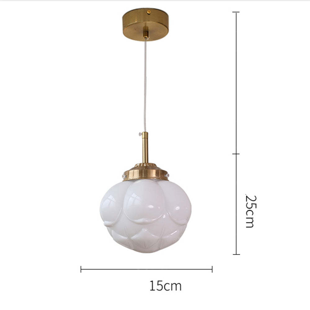 Vintage Art Glass Hanging Lamps