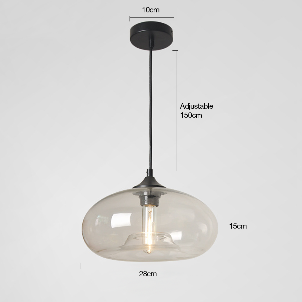 Vintage Glass Dining Room Kitchen Pendant Lights