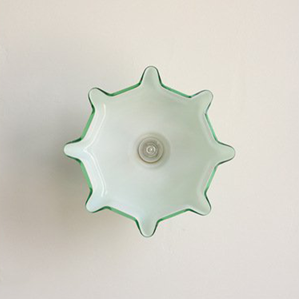 Flower Shaped GlassCeiling Light Macaron Color Ceiling Lamp -Homdiy