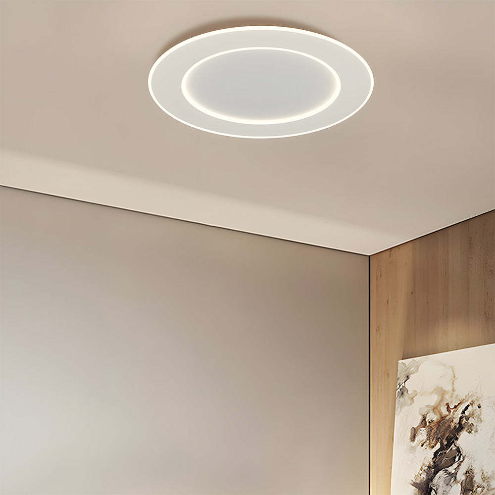 Modern Minimalist White Acrylic LED Ceiling Light for Living Room