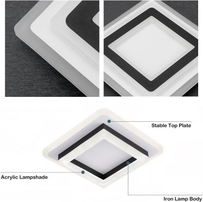 Geometric Square Hallway LED Ceiling Lights