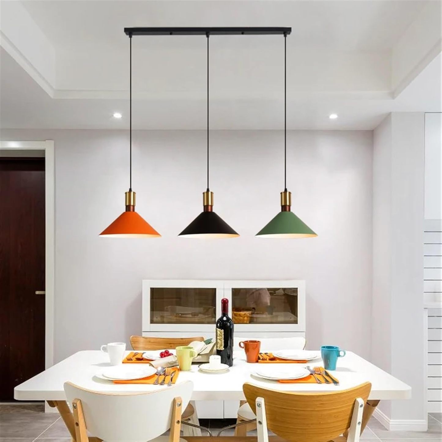 Minimalist Iron Round Kitchen Pendant Lights