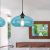 Homdiy Pendant Light Vintage Glass Dining Room Kitchen Pendant Lights