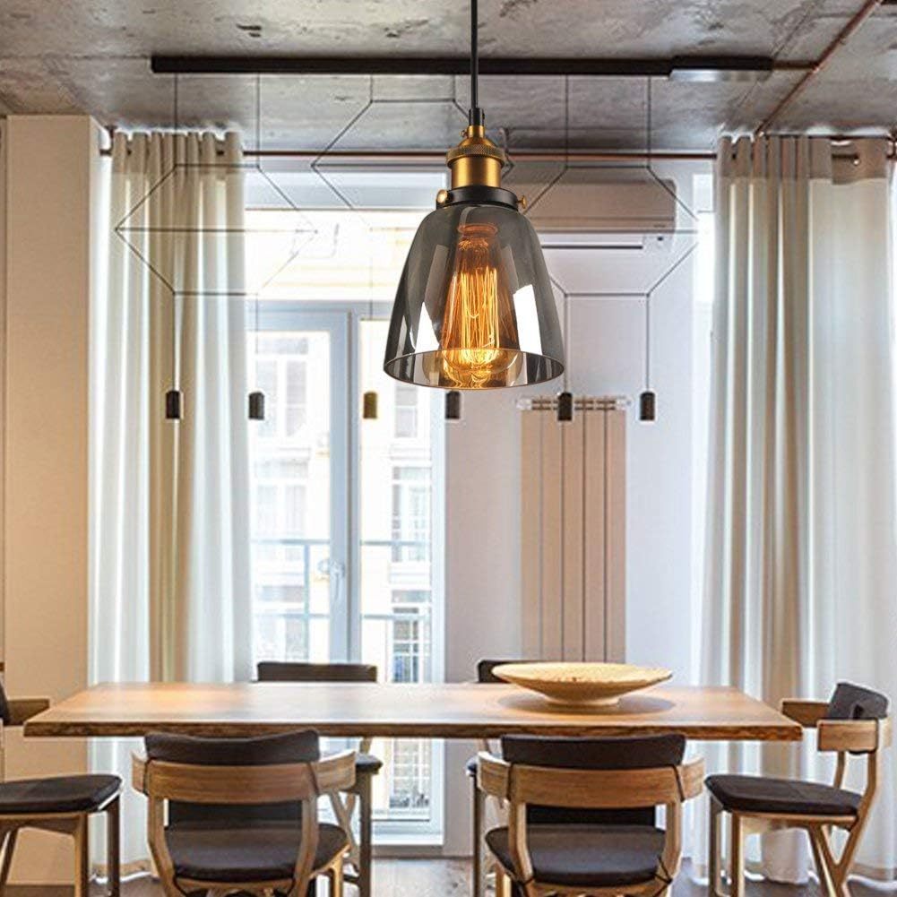 Nordic Simple Clear Glass Bedside Pendant Lighting