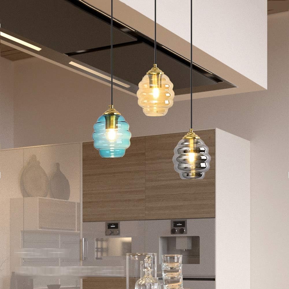 Colorful Glass Kitchen Pendant Lighting