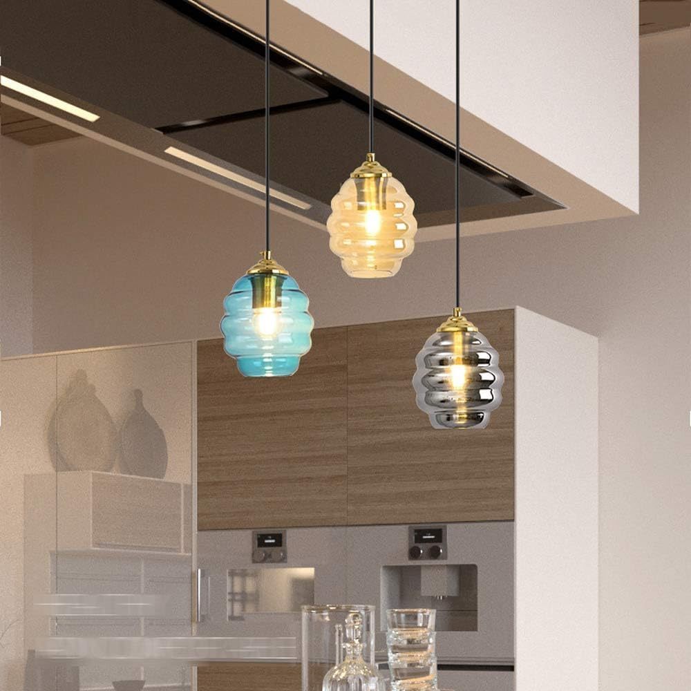 Colorful Glass Kitchen Pendant Lighting