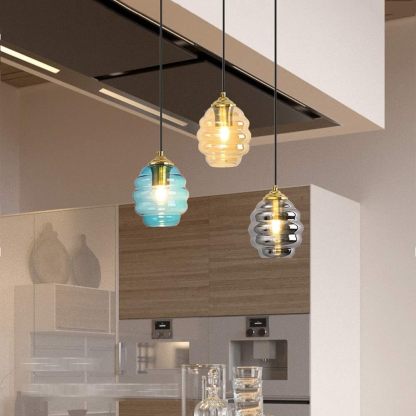Colorful Glass Kitchen Pendant Lighting