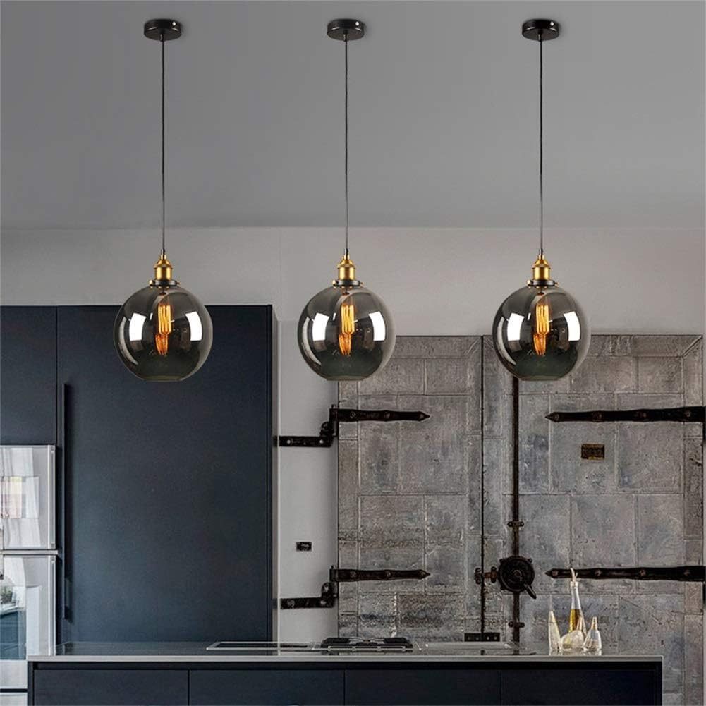 Nordic Simple Clear Glass Bedside Pendant Lighting