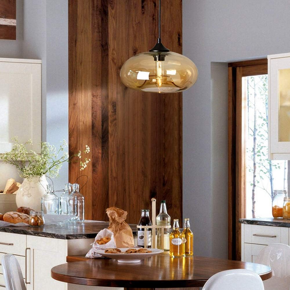 Vintage Glass Dining Room Kitchen Pendant Lights
