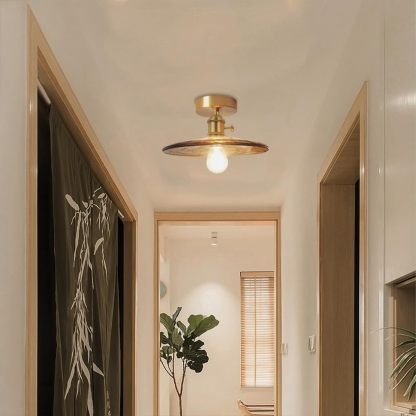 Antique Simple Glass Ceiling Lighting For Bedroom