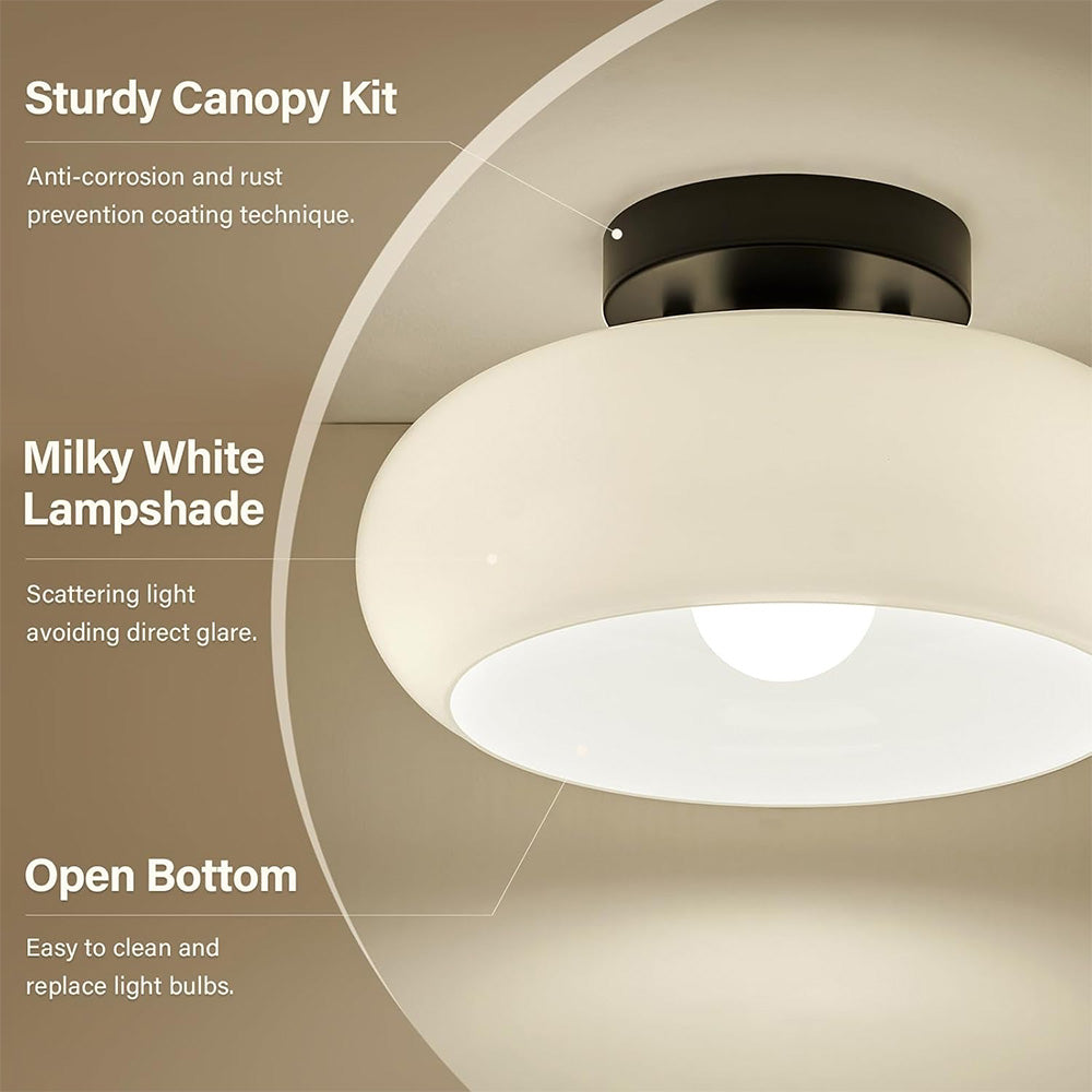 Modern Minimalist Glass Living Room Ceiling Light