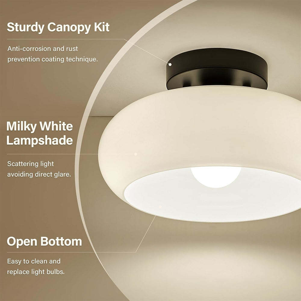 Modern Minimalist Glass Living Room Ceiling Light