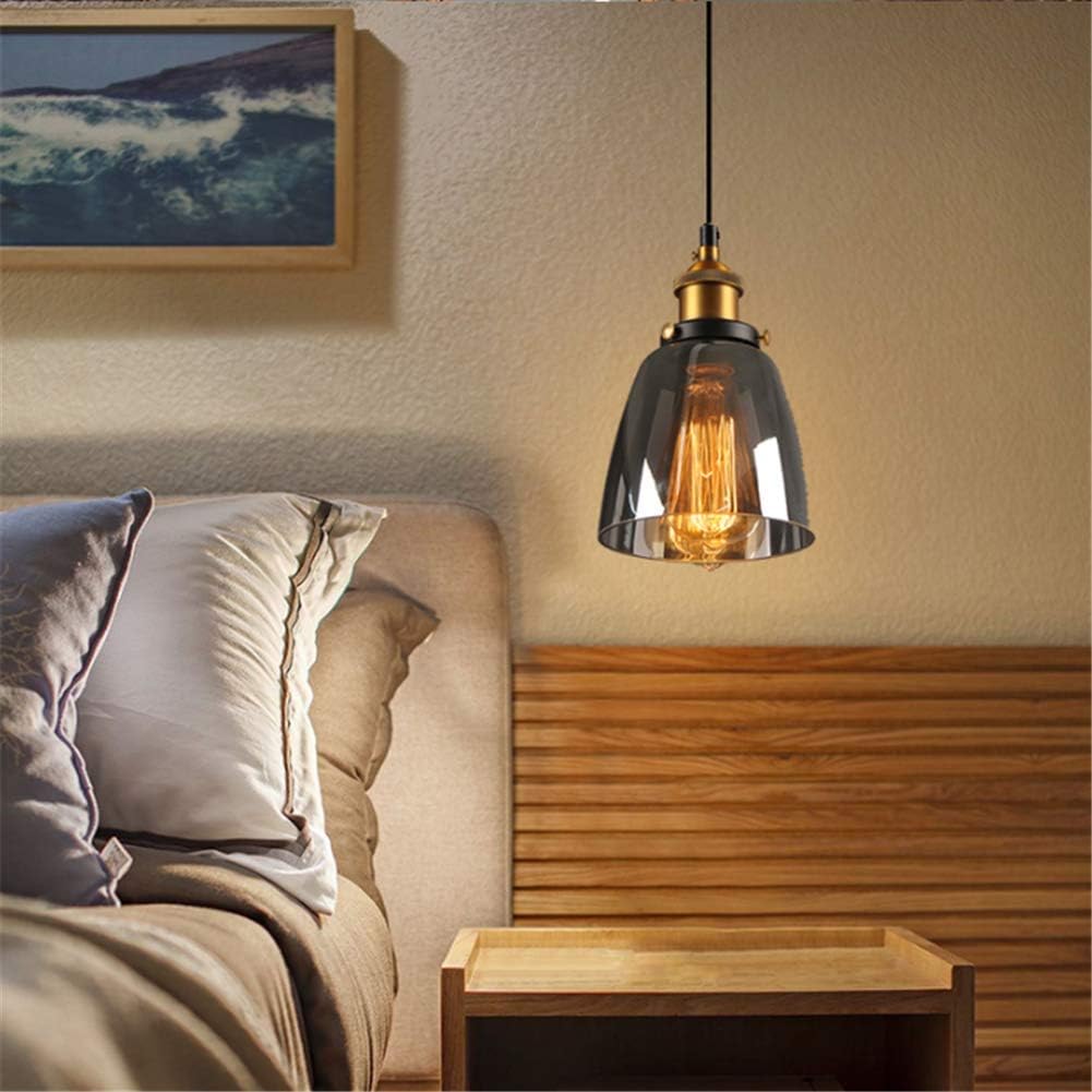 Nordic Simple Clear Glass Bedside Pendant Lighting