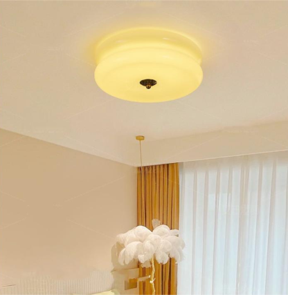 Art LED Glass Flush Mount Ceiling Lights -Homdiy