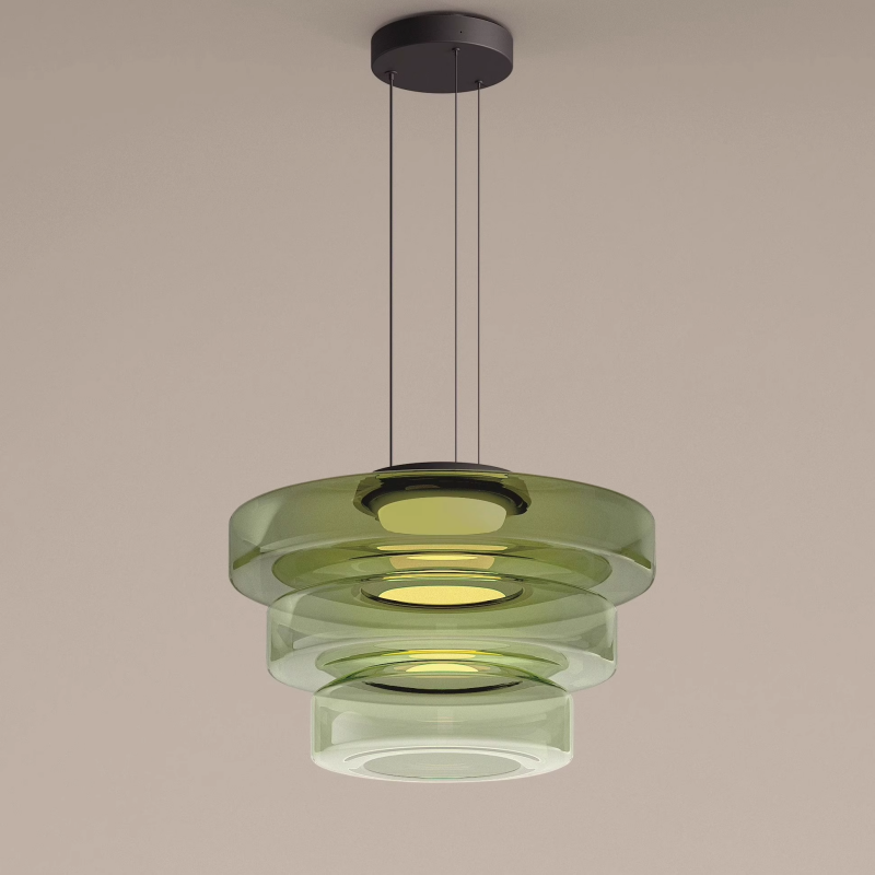 Modern Designer Style Creative Glass Pendant Round Hanging Lighting -Homdiy