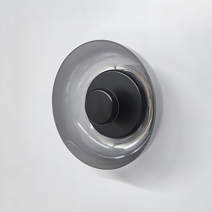 Modern Industrial Glass Wall Lights Pairs For Bedroom