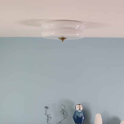 Art LED Glass Flush Mount Ceiling Lights -Homdiy