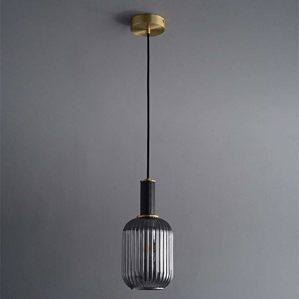 Black Copper Glass Ceiling Pendant Light