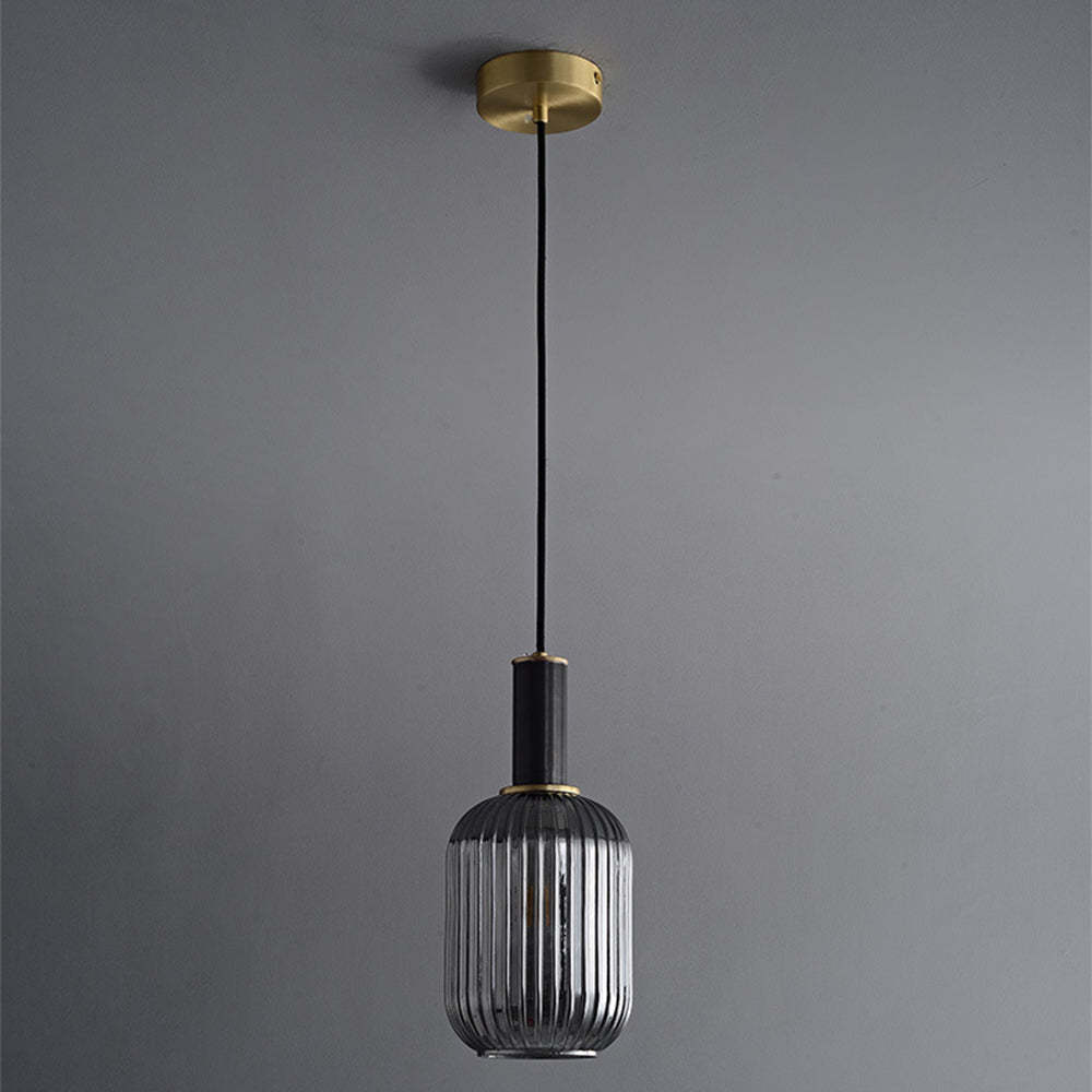 Black Copper Glass Ceiling Pendant Light