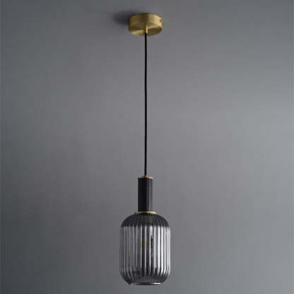 Black Copper Glass Ceiling Pendant Light