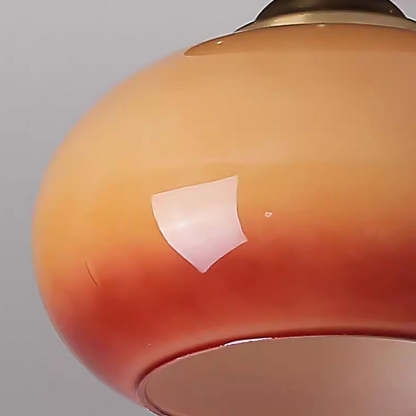 Vintage Orange Round Ceiling Bedroom Lighting