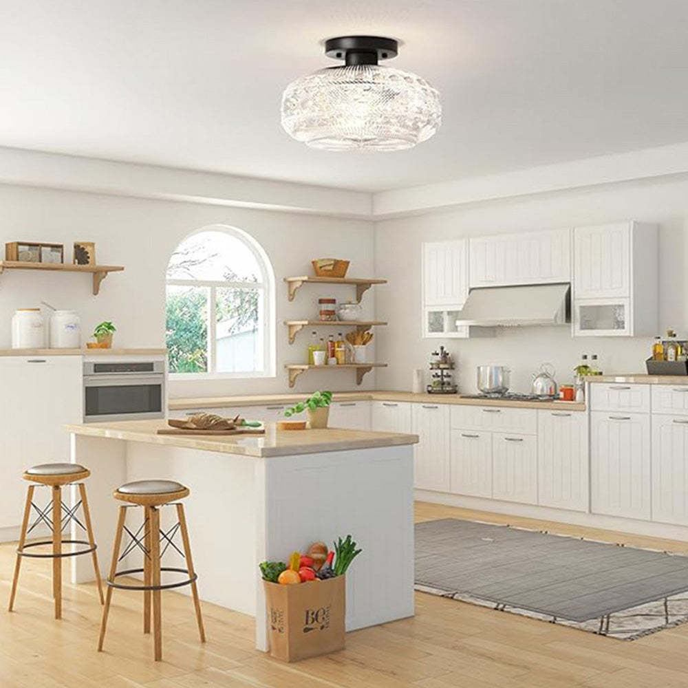 Luxury Metal Glass Round Ceiling Light