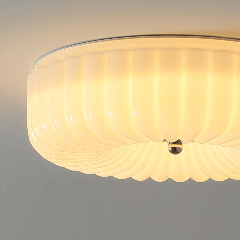 Medieval Cream Style Bauhaus Glass Ceiling Light -Homdiy