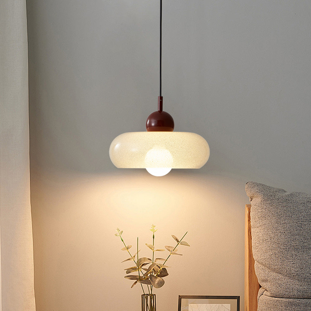 Modern Minimalist Red Iron Pendant Lights For Living Room