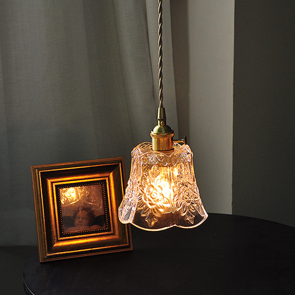 Elegant Simple Glass Living Room Pendant Light