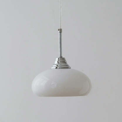 Contemporary Round White Bedside Pendant Lights