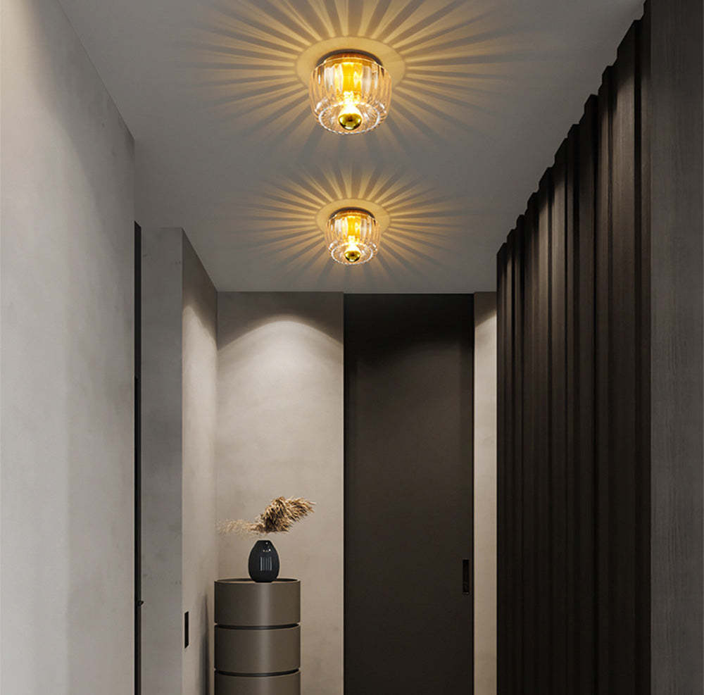 Contemporary Simple Mini Clear Glass Ceiling Light