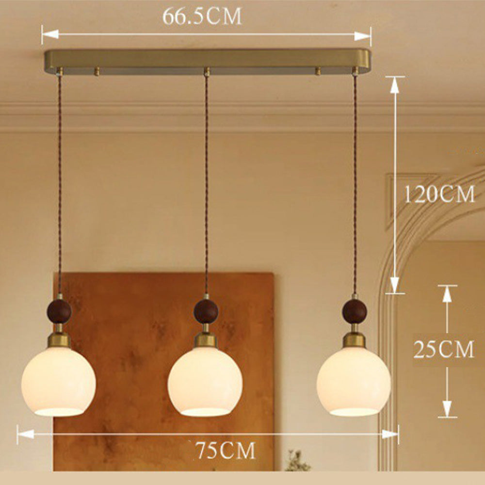 Nordic Glass Pendant Lighting For Kitchen Island