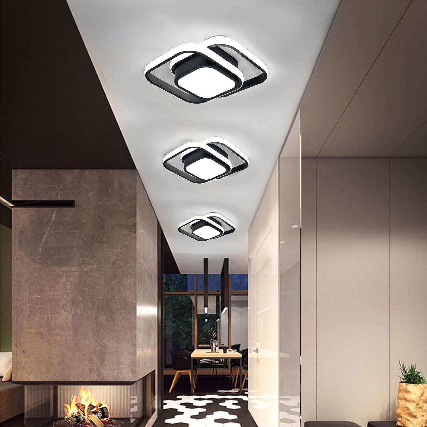 Double Ring Simple LED Ceiling Lamp