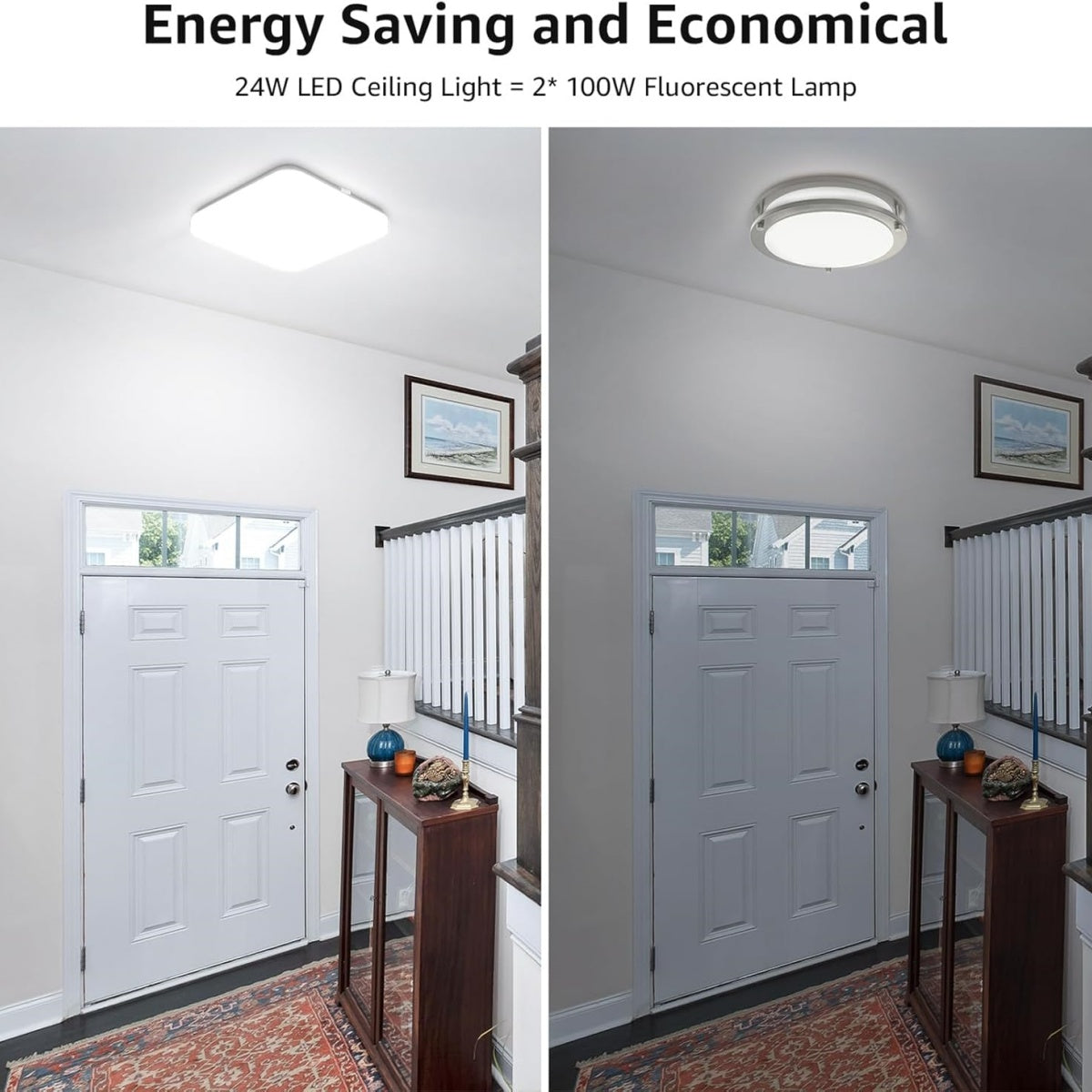 Minimalist Modern Square LED Ceiling Light for Bedroom