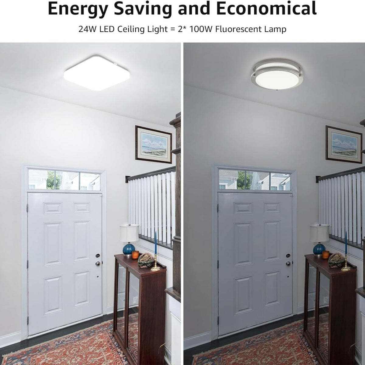 Minimalist Modern Square LED Ceiling Light for Bedroom