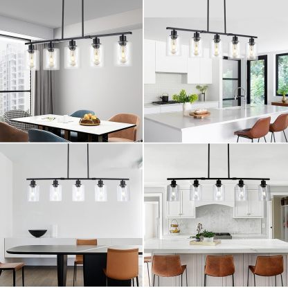 Industrial Black Ceiling Lights For Kitchen Island
