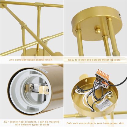 Semi Flush Mount Iron Bedroom Ceiling Lights