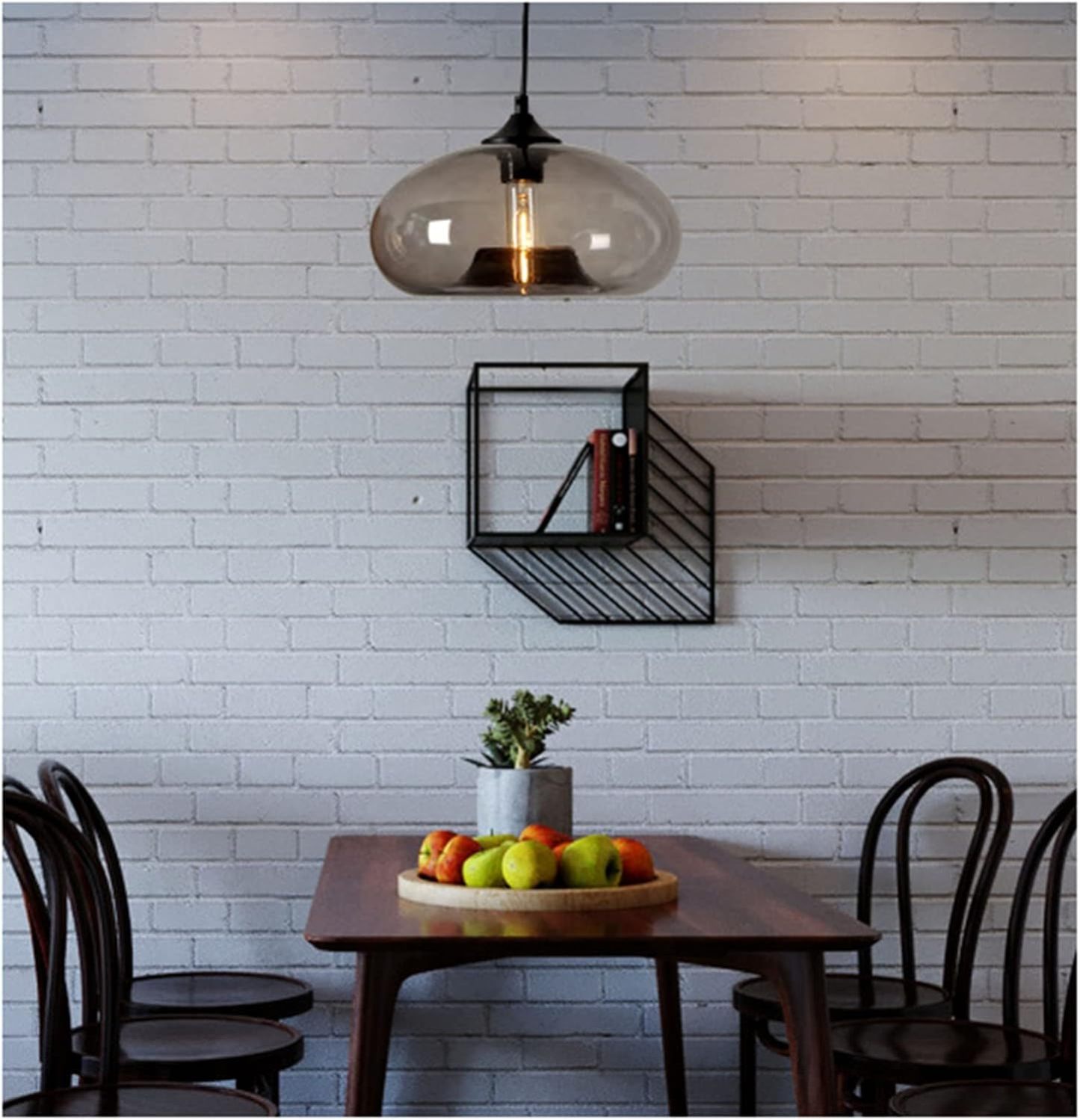 Vintage Glass Dining Room Kitchen Pendant Lights