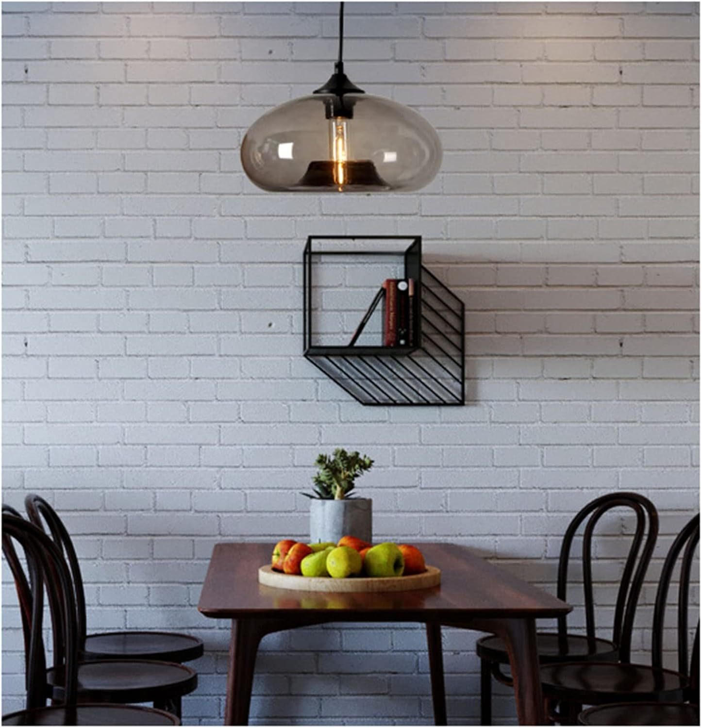 Vintage Glass Dining Room Kitchen Pendant Lights