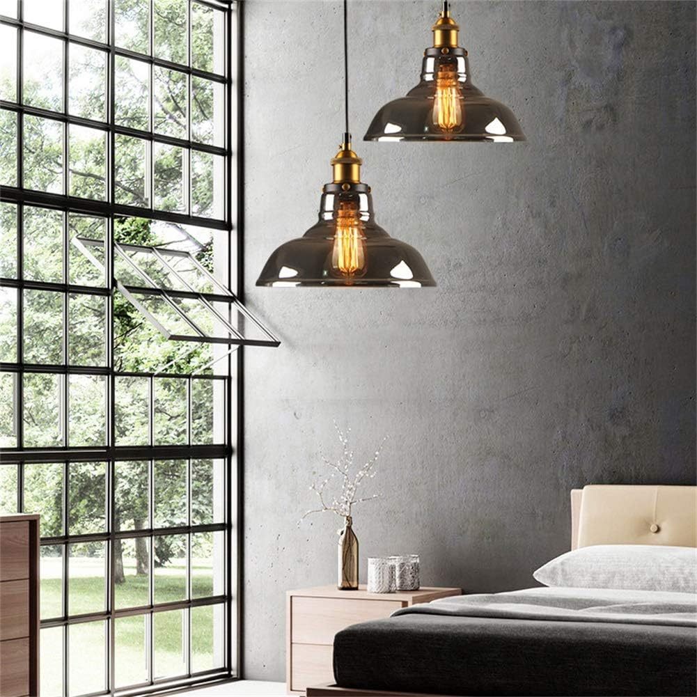 Nordic Simple Clear Glass Bedside Pendant Lighting