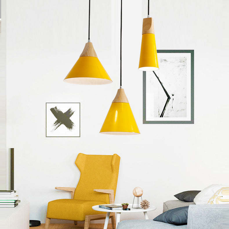 Wood Minimalist Farmhouse Pendant Light