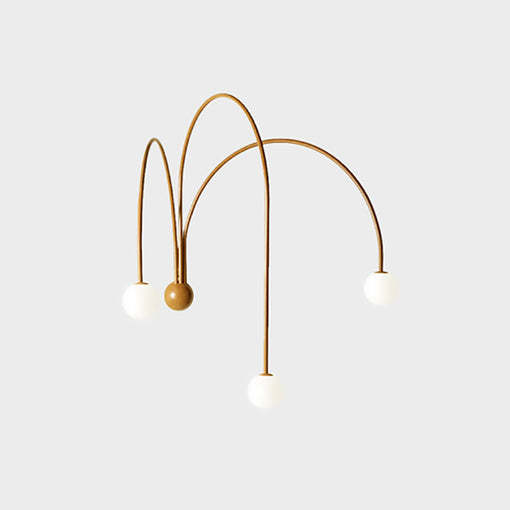 Decor Led Iron wall lamp Modern Living Room Glass Wall Light -Homdiy