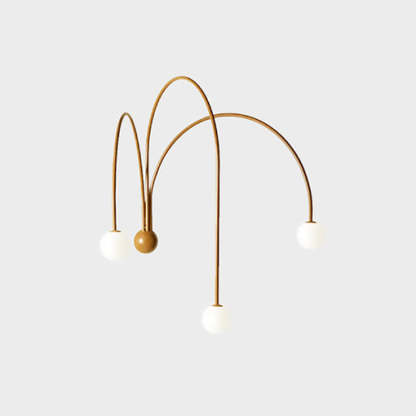 Decor Led Iron wall lamp Modern Living Room Glass Wall Light -Homdiy