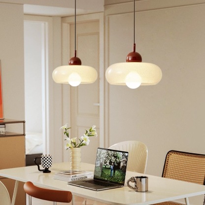 Modern Minimalist Red Iron Pendant Lights For Living Room