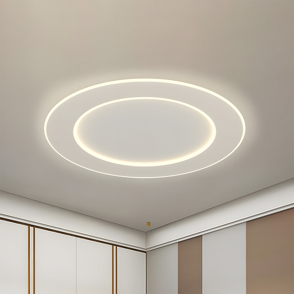 Modern Minimalist White Acrylic LED Ceiling Light for Living Room