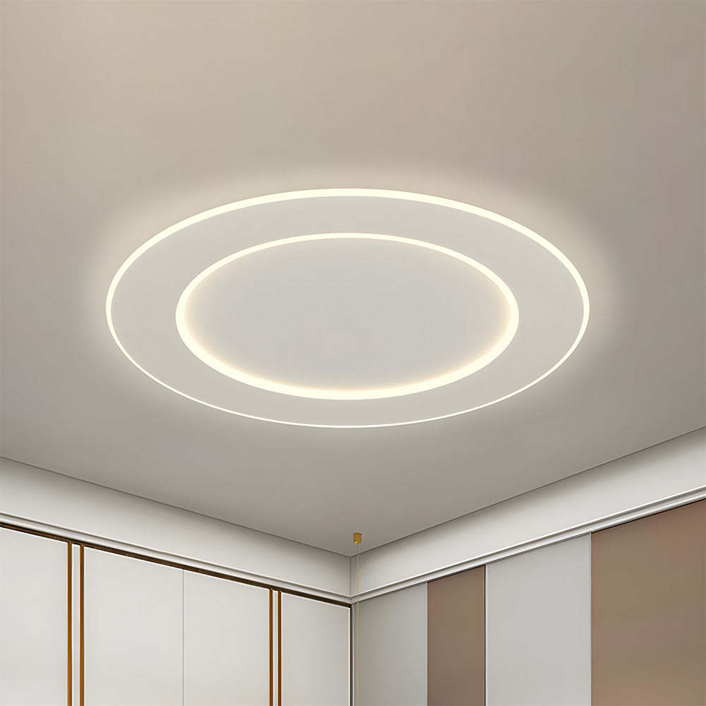 Modern Minimalist White Acrylic LED Ceiling Light for Living Room