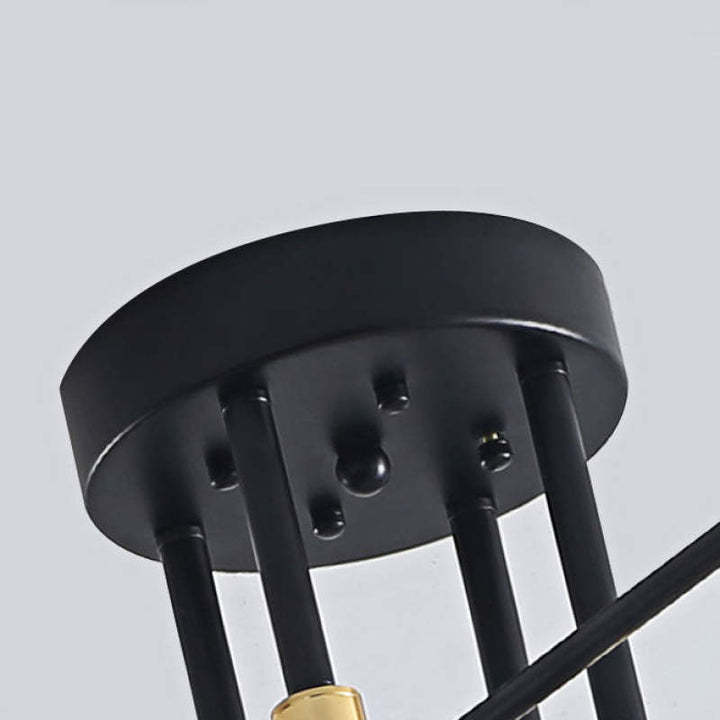 Modern Nordic Black Chandelier Lights